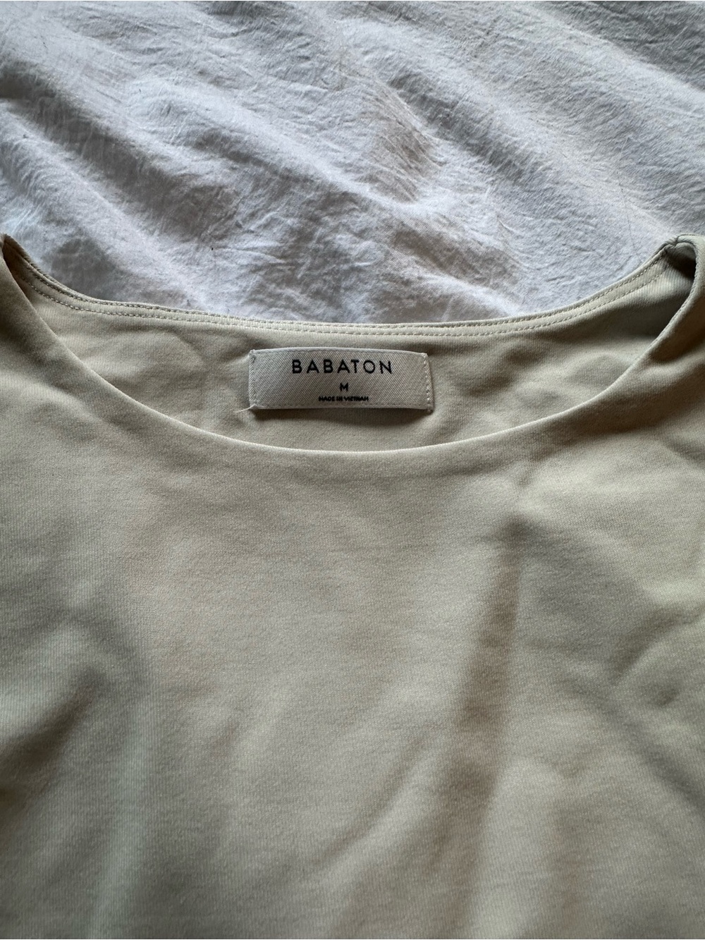 Babaton Cream Boatneck Top